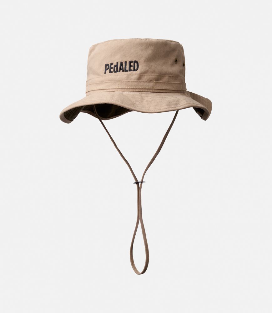 Cotton Desert Cap Beige for Men - Front - Logo | PEdALED
