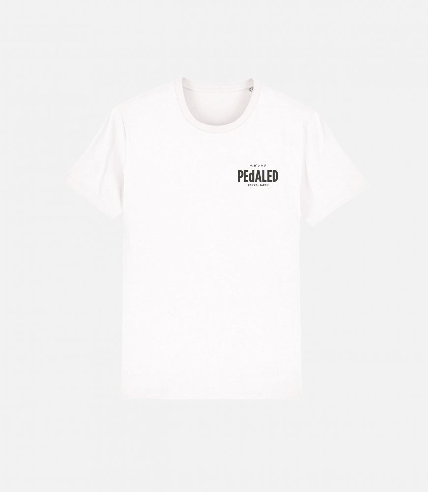 Cotton Tshirt White for Men - Front - Logo | PEdALED
