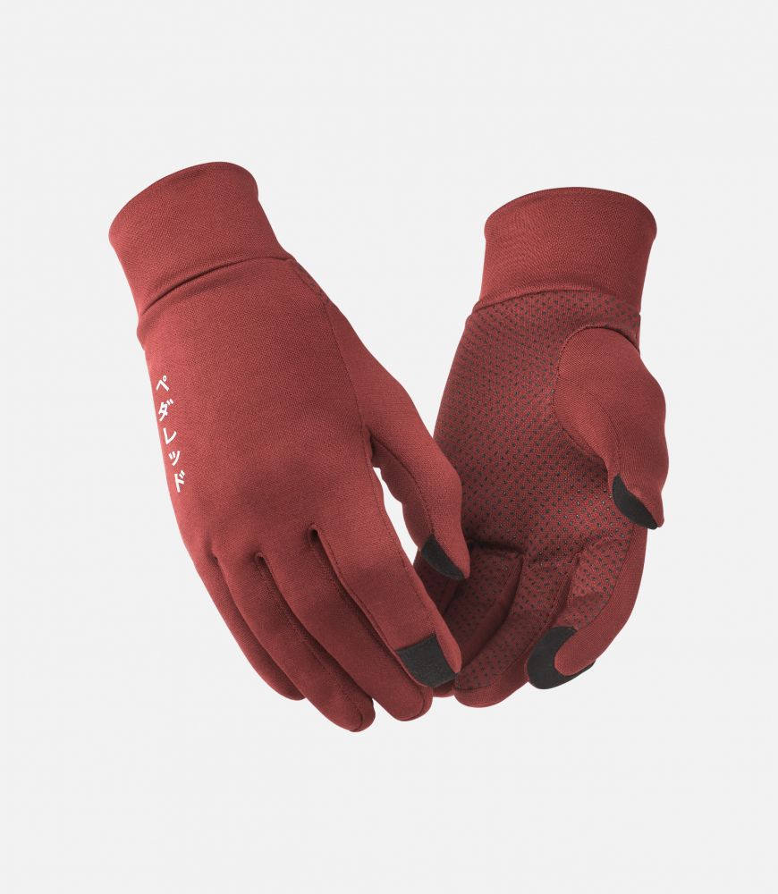 cycling gloves merino red essential right pedaled