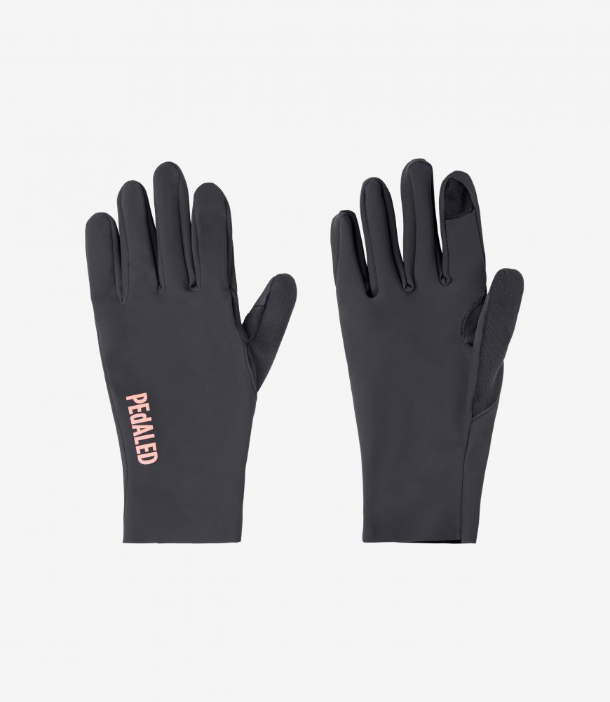 Cycling Waterproof Gloves Black Unisex - Front - Odyssey | PEdALED
