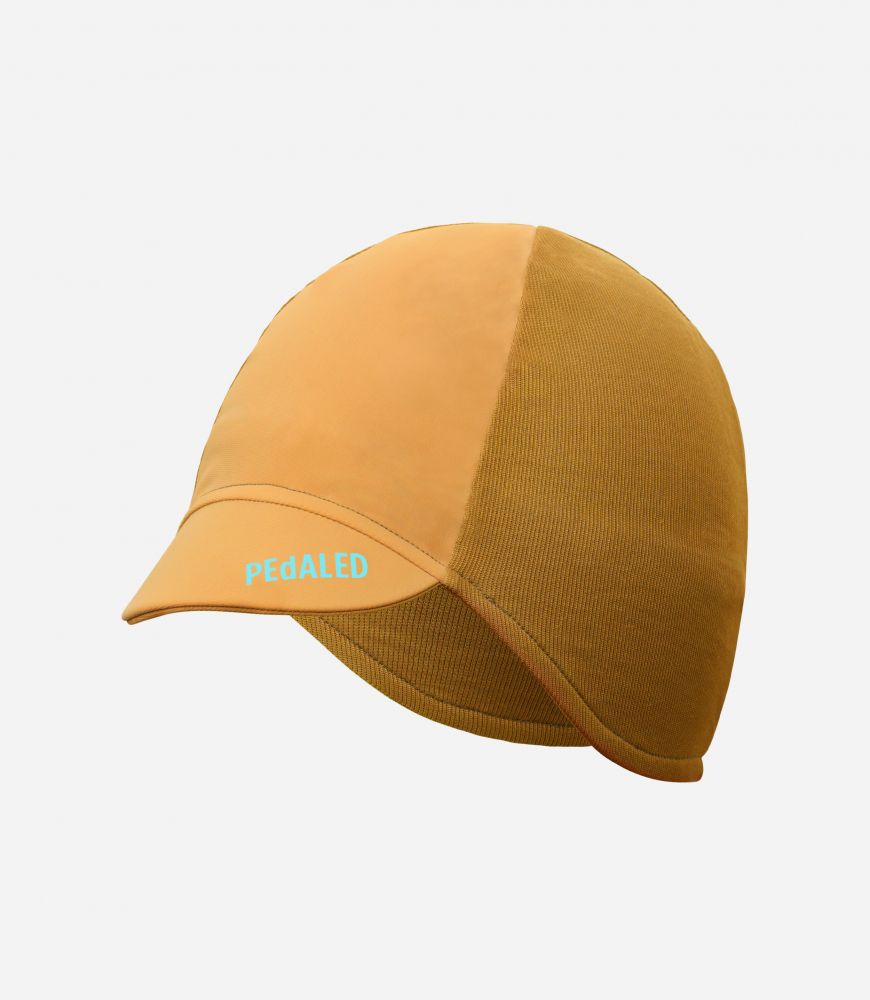 Cycling Merino Cap Brown - Front - Element | PEdALED
