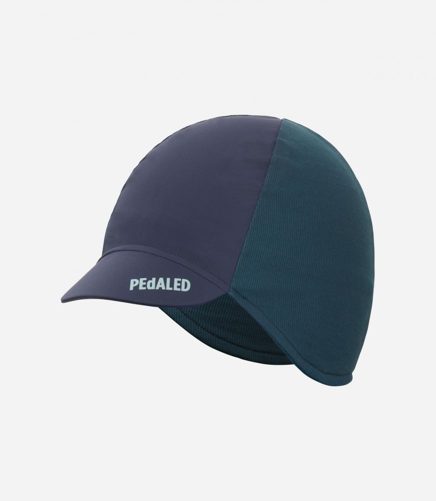 Cycling Merino Cap Navy - Front - Element | PEdALED
