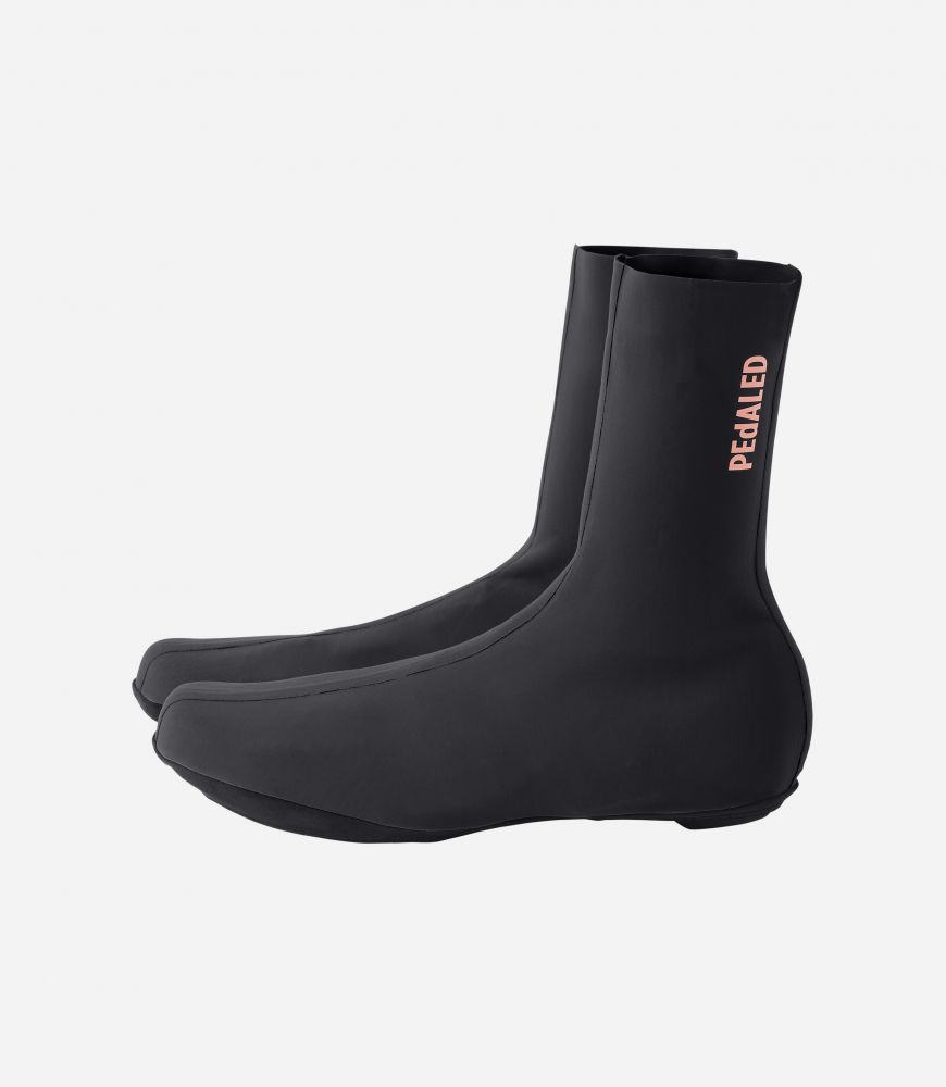 Cycling Waterproof Overshoes Black Unisex - Front - Odyssey | PEdALED
