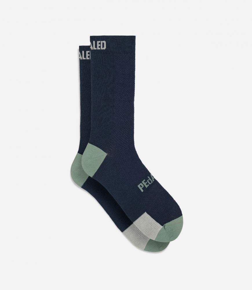 Cycling Socks Training Navy - Front - Element | PEdALED
