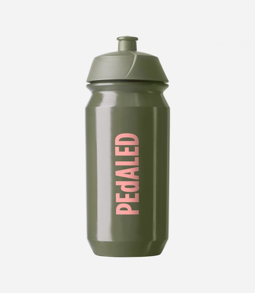 Cycling Water Bottle 500 ml Green - Front - Element | PEdALED

