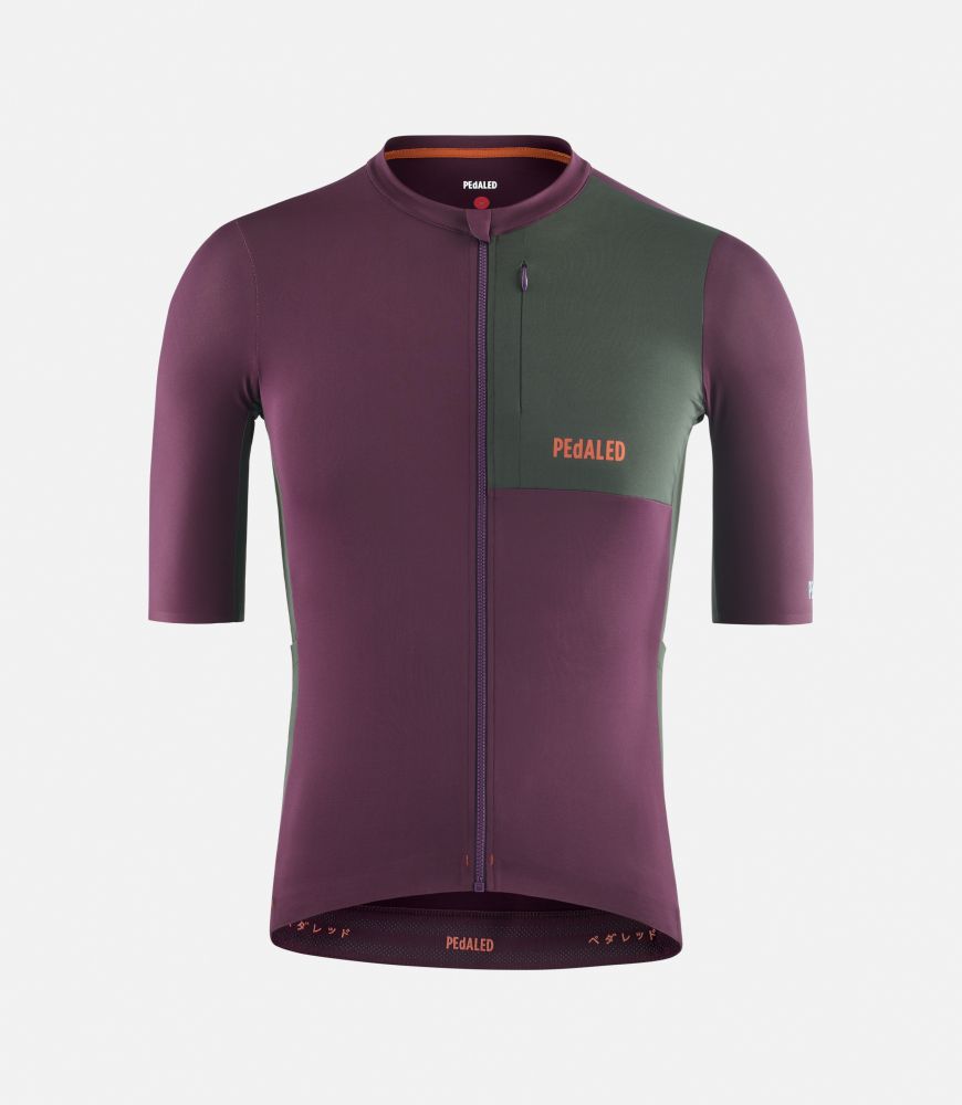 Cycling Cargo Jersey Purple for Men - Front - Odyssey | PEdALED
