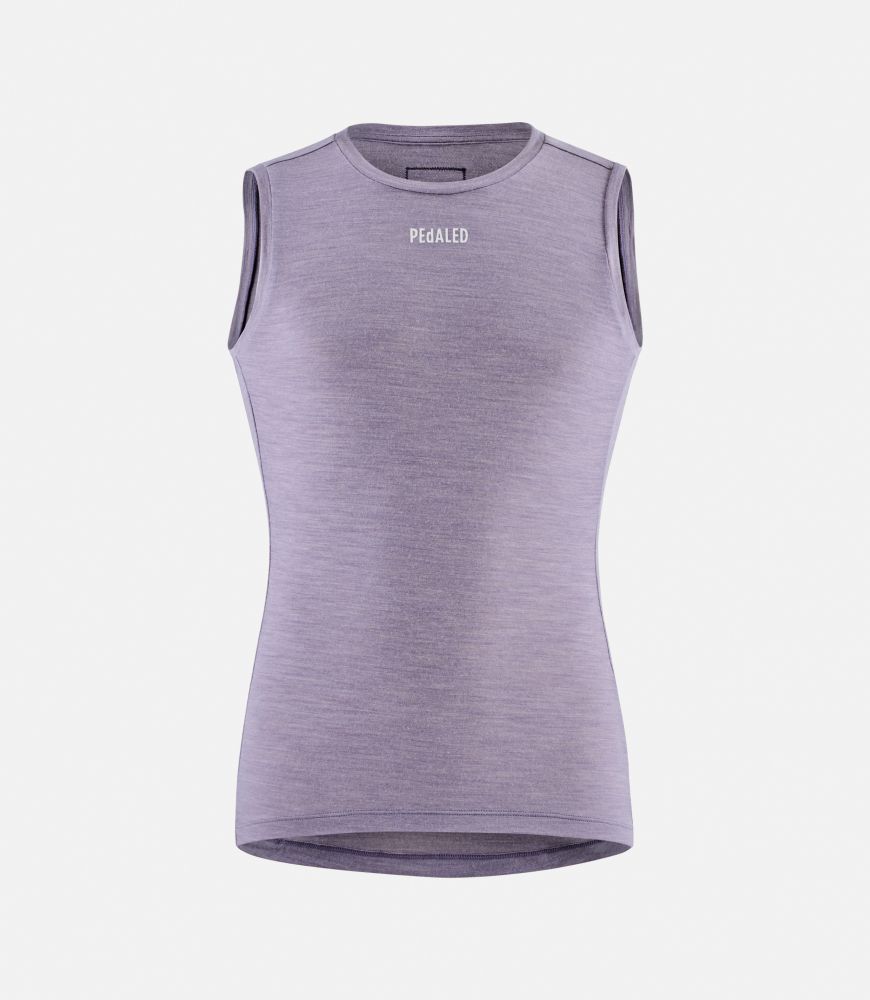 men cycling base layer merino lilac essential front pedaled