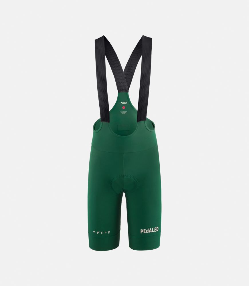 men cycling bibshort green essential front pedaled