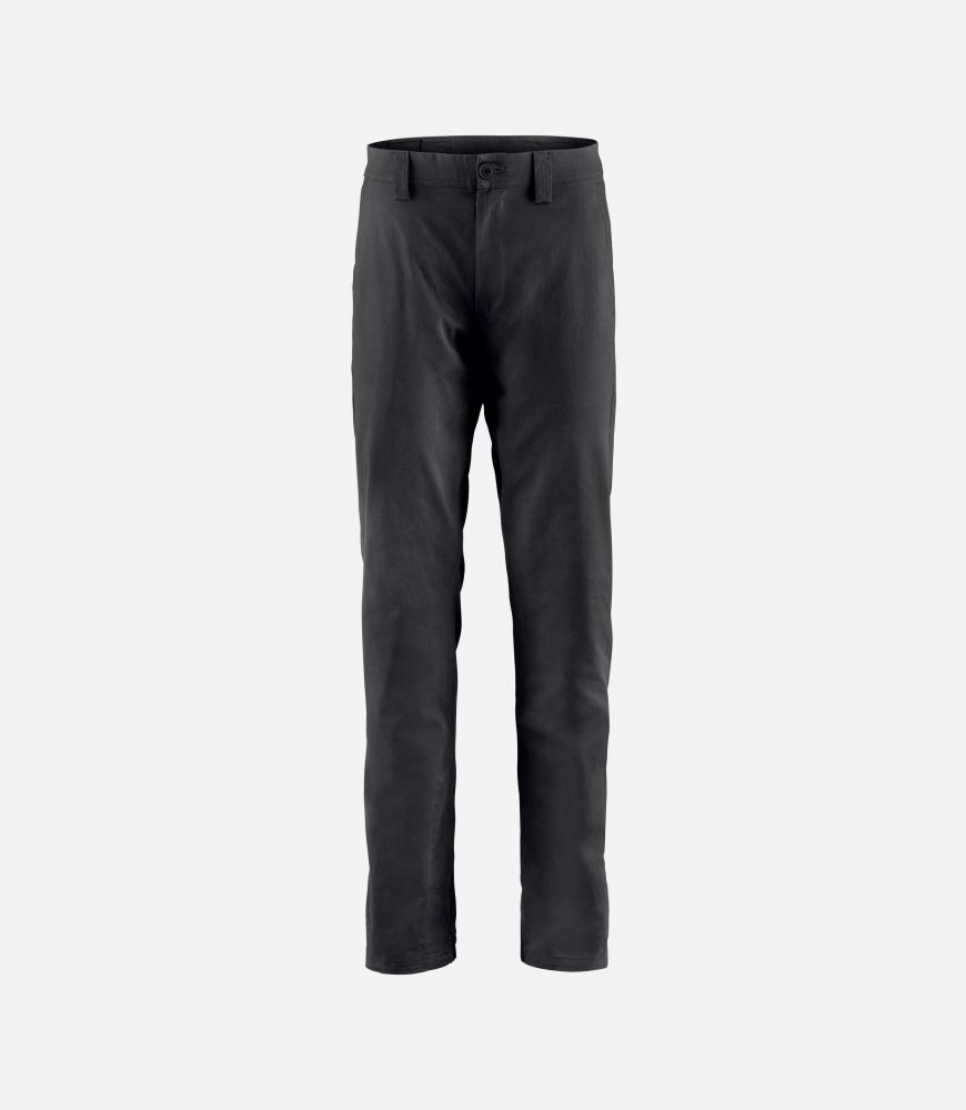Cycling Cotton Pants Black for Men - Front - Lifewear | PEdALED
