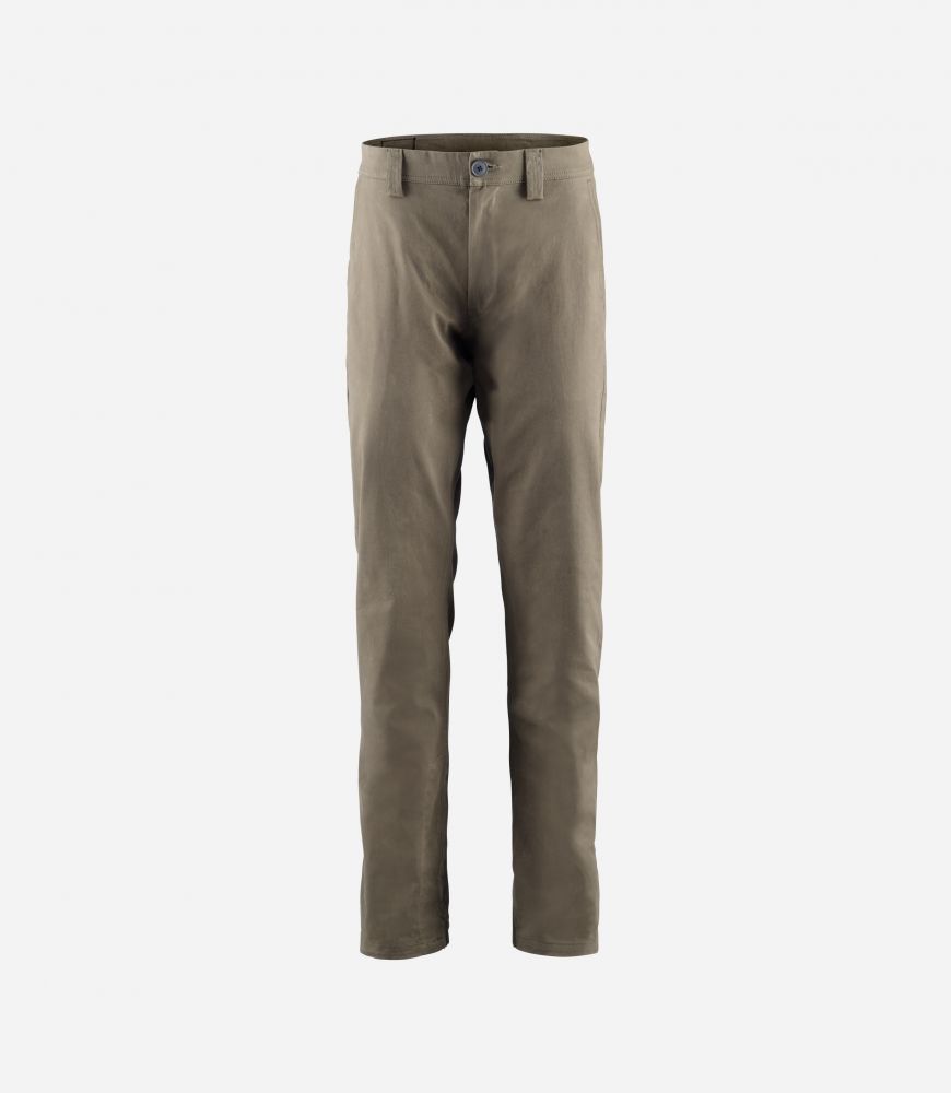 Cycling Cotton Pants Green for Men - Front - Lifewear | PEdALED
