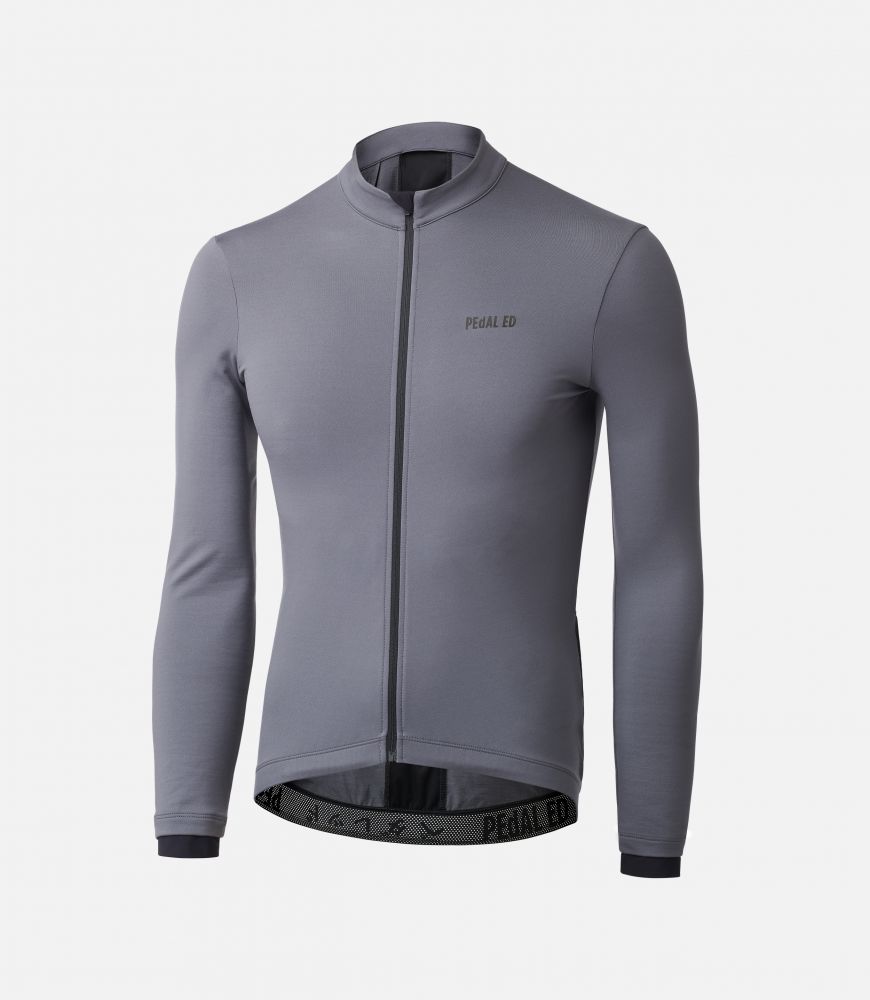 power wool jersey kino grey front pedaled
