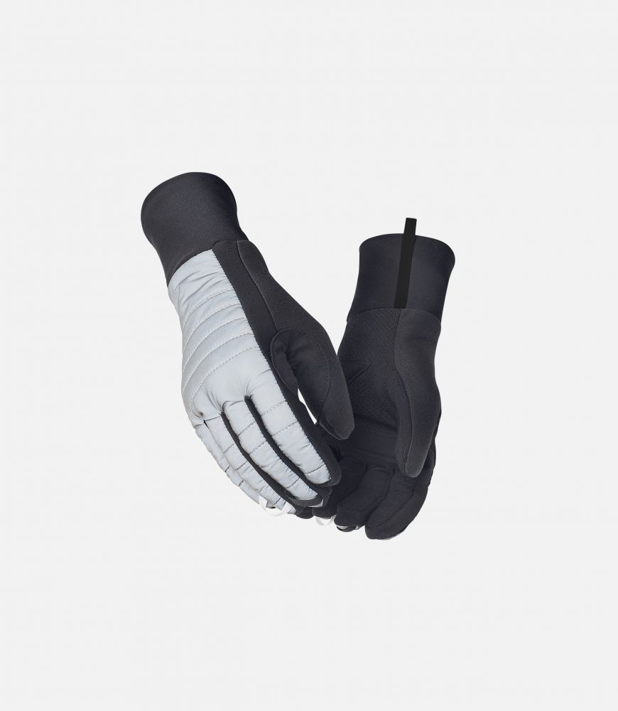 thermo reflective gloves hikari grey front pedaled