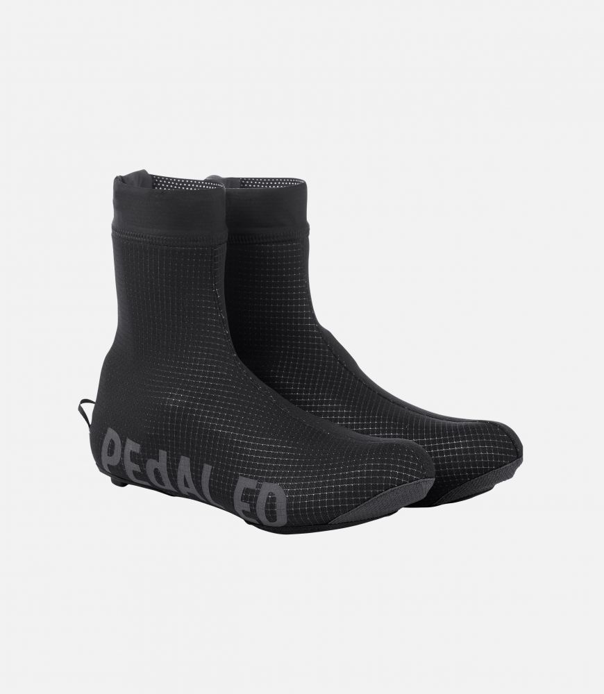 thermo overshoes yuki black front pedaled
