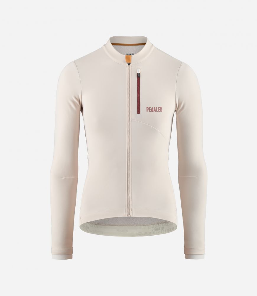 Cycling Jersey Long Sleeve White for Women - Front - Odyssey | PEdALED