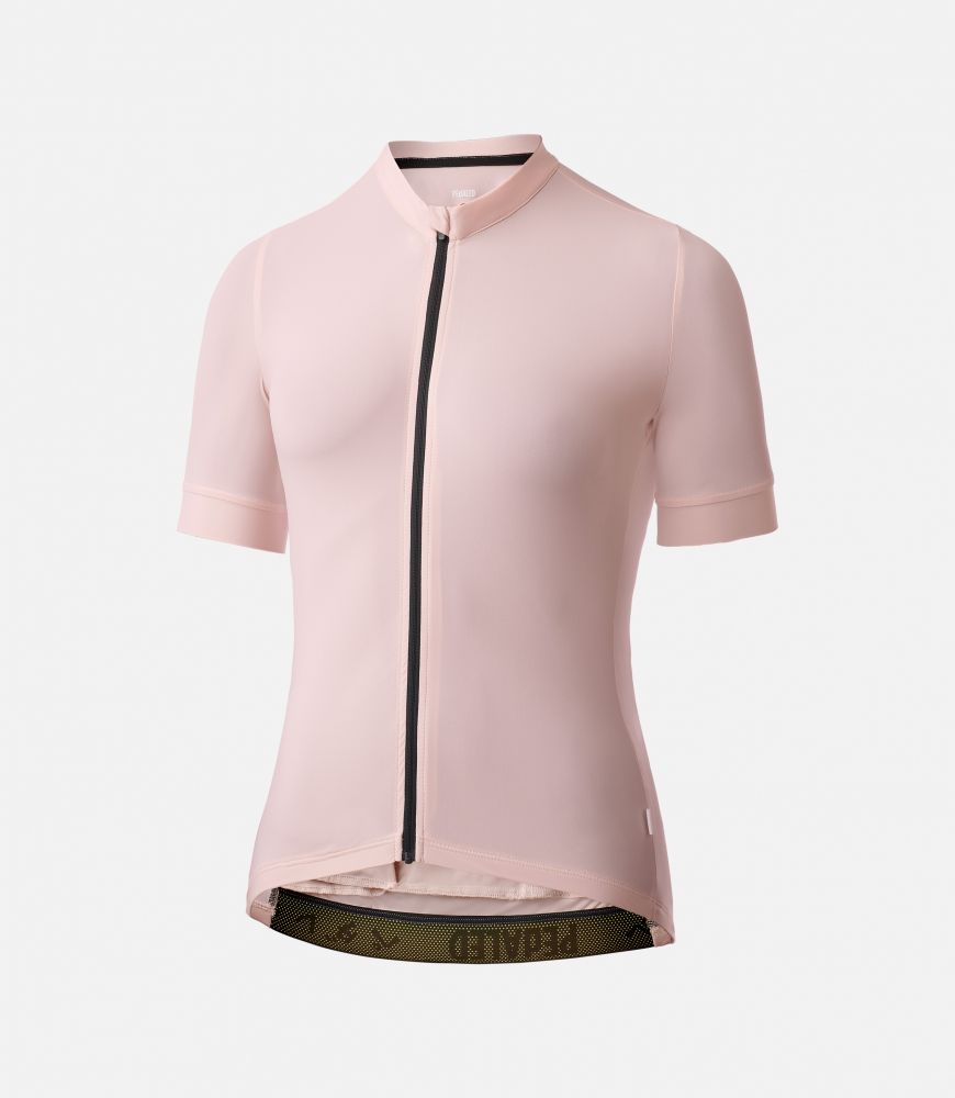 women cycling jerseys light pink sabi front pedaled