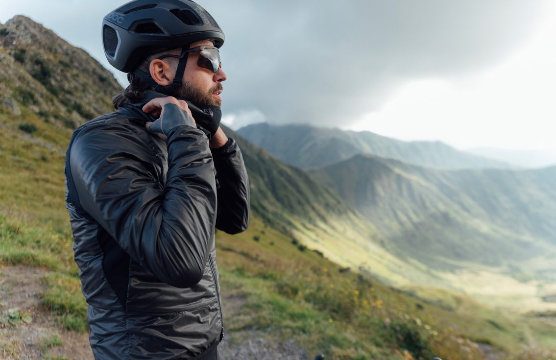 cycling men alpha jacket performance raven mirai pedaled