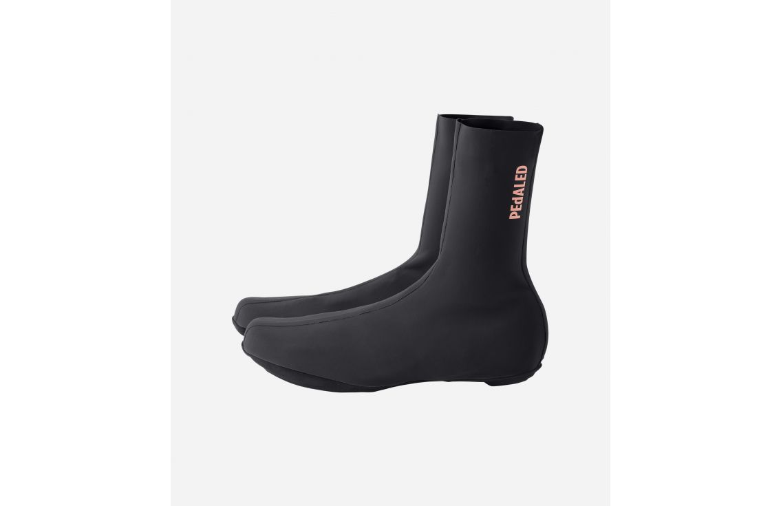 Cycling Waterproof Overshoes Black Unisex - Front - Odyssey | PEdALED
