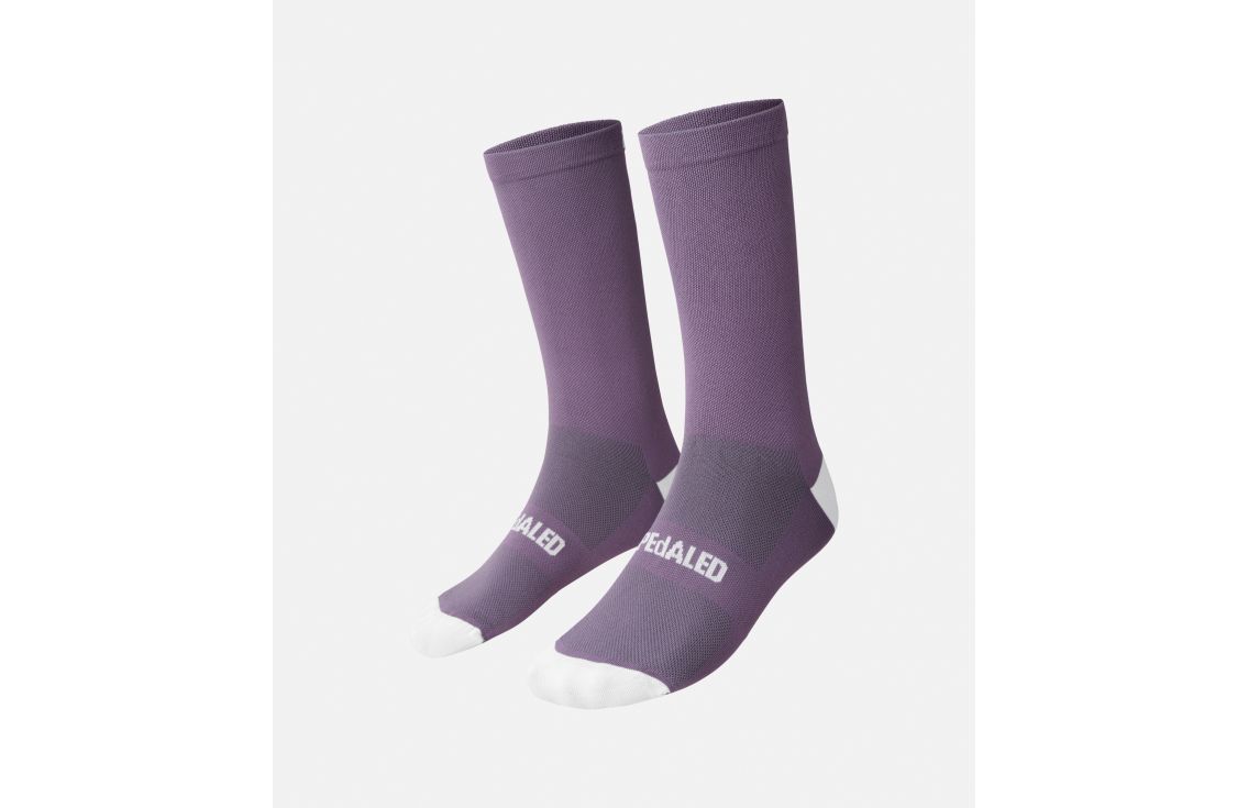 Cycling Socks Purple Unisex - Front - Essential | PEdALED
