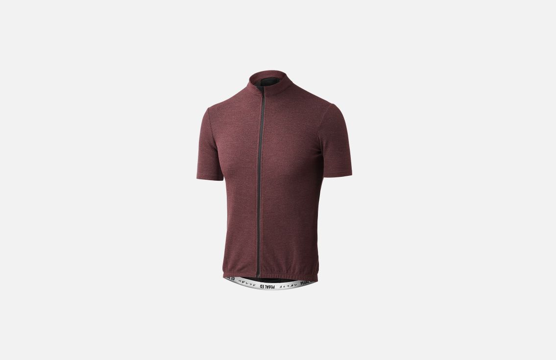kaido jersey merino violet front pedaled