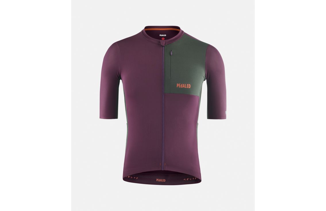 Cycling Cargo Jersey Purple for Men - Front - Odyssey | PEdALED
