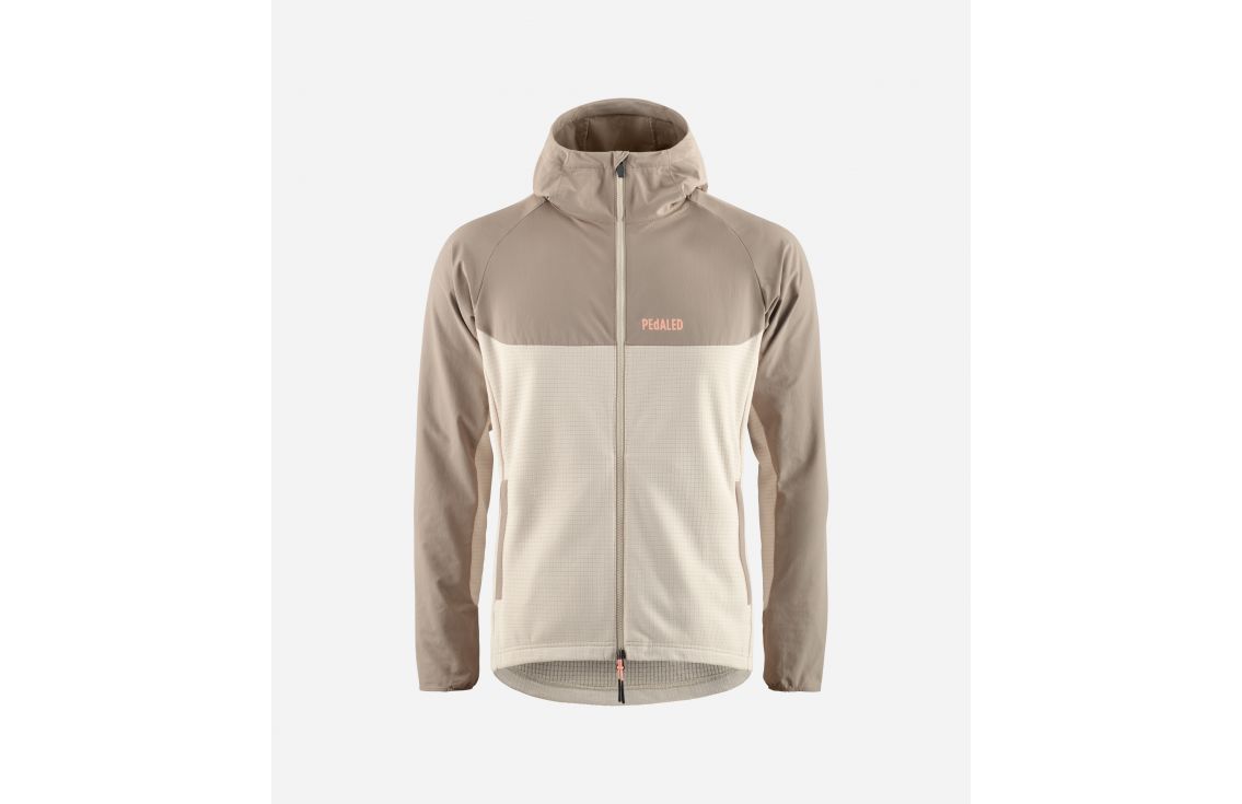 Cycling Hooded Jacket Grey for Men - Front - Jary | PEdALED
