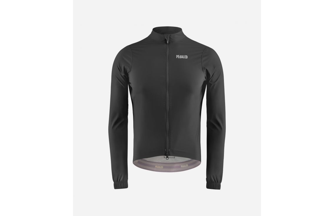 Cycling Waterproof Jacket Black for Men - Front - Element | PEdALED
