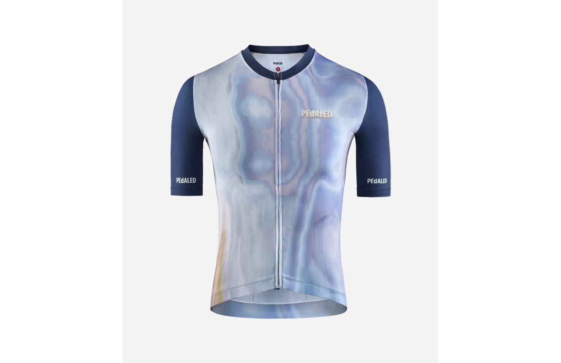 men cycling jersey navy godai front pedaled