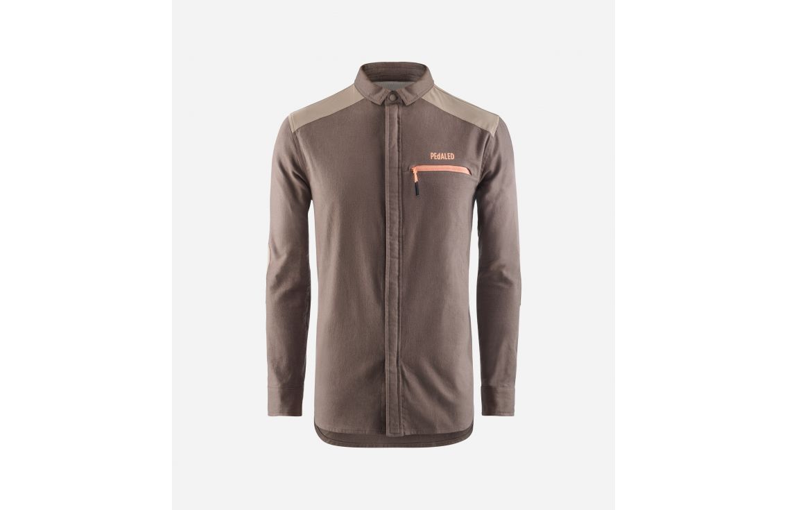Cycling Shirt Brown for Men - Front - Jary | PEdALED
