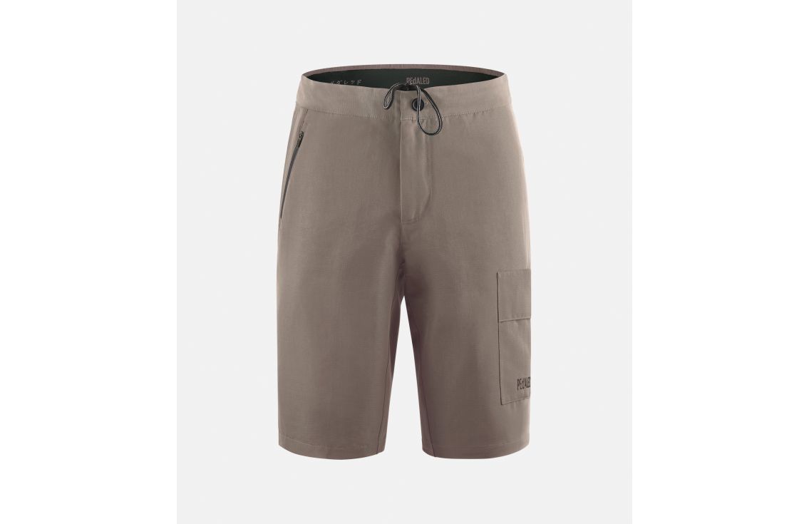 Cycling Gravel Shorts Walnut for Men - Front - Jary | PEdALED