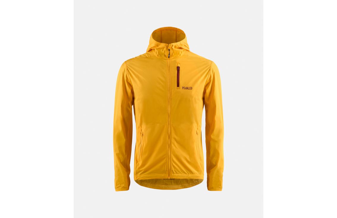 Cycling Outdoor Jacket Yellow for Men - Front - Jary | PEdALED
