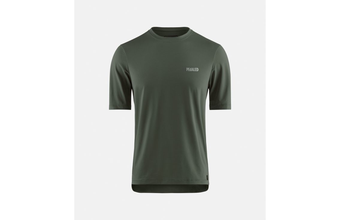 Cycling Gravel T Shirt Grey for Men - Front - Jary | PEdALED