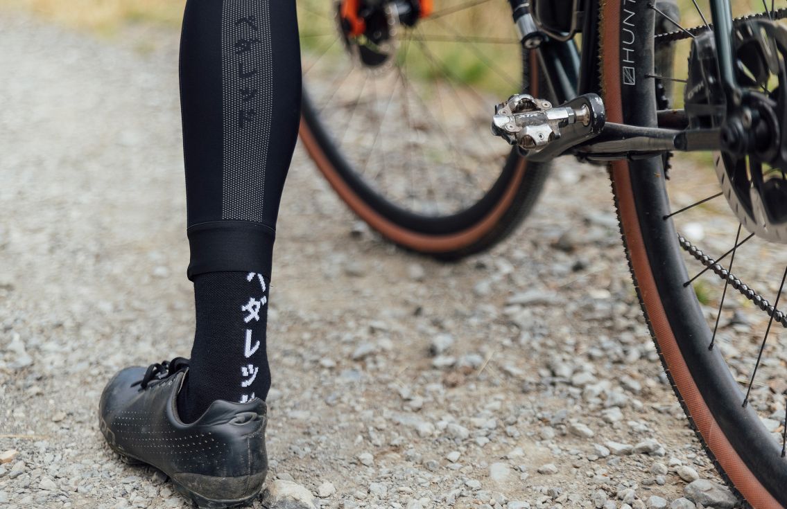 merino socks mirai black front pedaled