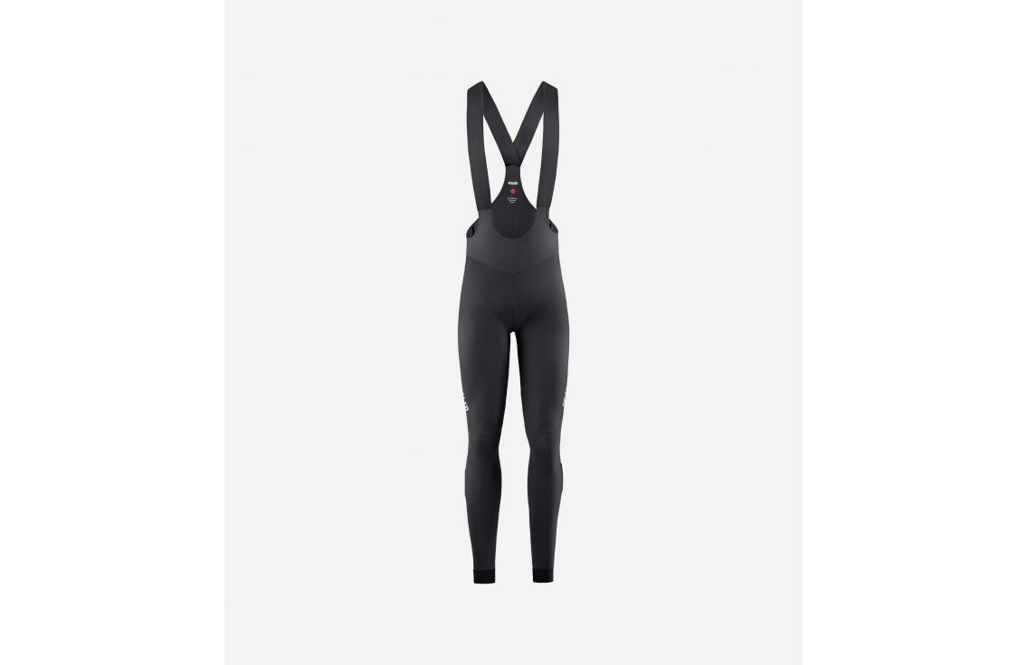 Cycling Winter Bib Tight Black for Women - Front - Element | PEdALED

