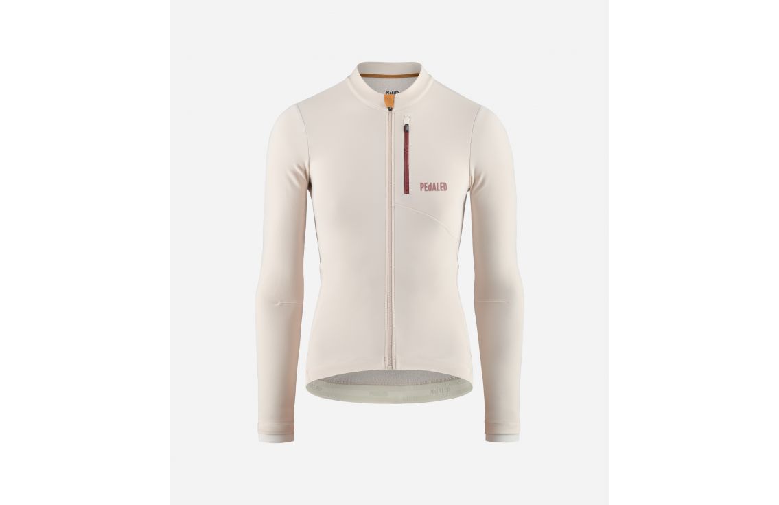 Cycling Jersey Long Sleeve White for Women - Front - Odyssey | PEdALED