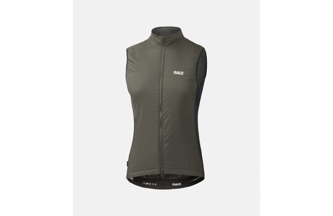 Cycling Vest Grey for Women - Front - Essential | PEdALED
