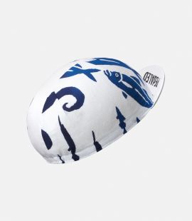 bandana japanese cycling cap blue back pedaled