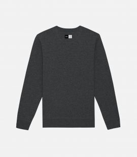 Cotton Sweatshirt Dark Grey for Men - Back - Logo | PEdALED
