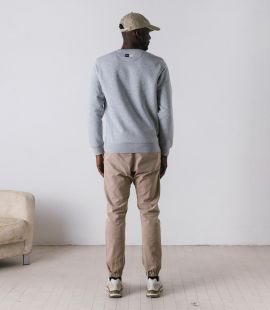 cotton sweatshirt grey Logo total body back | PEdALED
