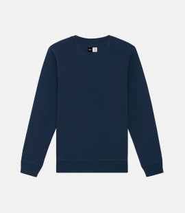 Cotton Sweatshirt Navy for Men - Back - Logo | PEdALED
