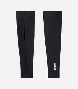 Cycling Winter Arm Warmer Black for Men - Left - Element | PEdALED
