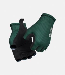 Cycling Gloves Green Unisex - Left - Essential | PEdALED
