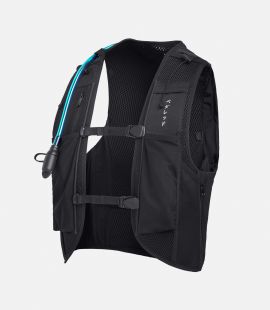 cycling hydro vest charcoal grey front odyssey pedaled
