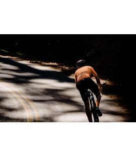 cycling jersey road men orange mirai pedaled