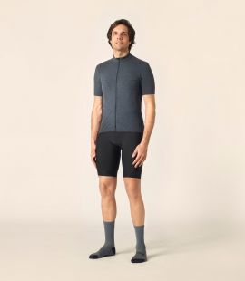 cycling merino jersey blue kaido total body front pedaled