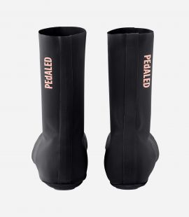 Cycling Waterproof Overshoes Black Unisex - Back - Odyssey | PEdALED
