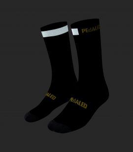 Cycling Reflective Socks Black Unisex - Reflective - Odyssey | PEdALED
