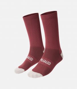 cycling socks red mirai pedaled