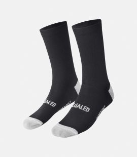 cycling thermo socks primaloft black essential pedaled