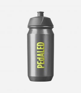 Cycling Water Bottle 500 ml Grey - Front - Element | PEdALED
