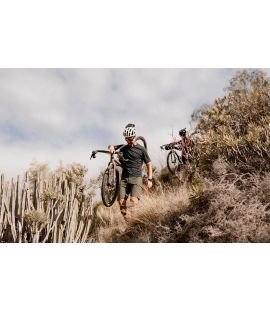 gravel t shirts merino men charcoal grey jary in action pedaled